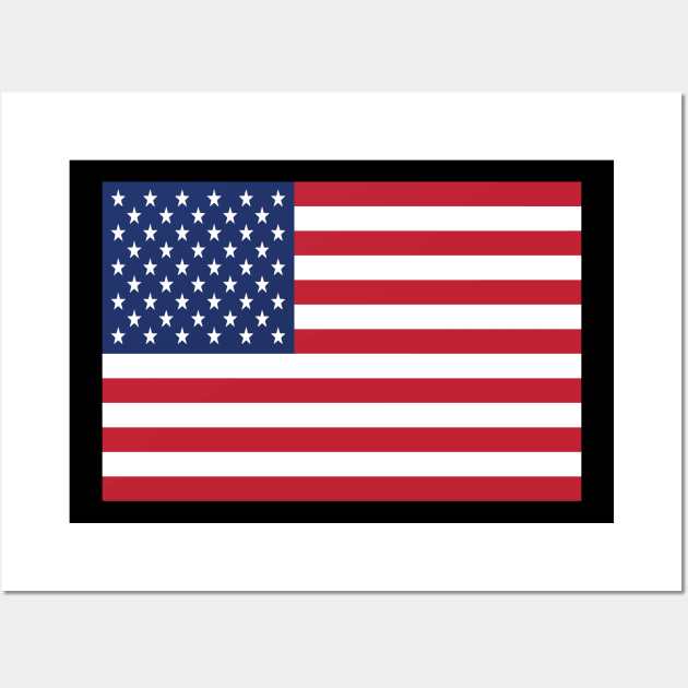 United States of America Flag, USA Flag Wall Art by IslandConcepts